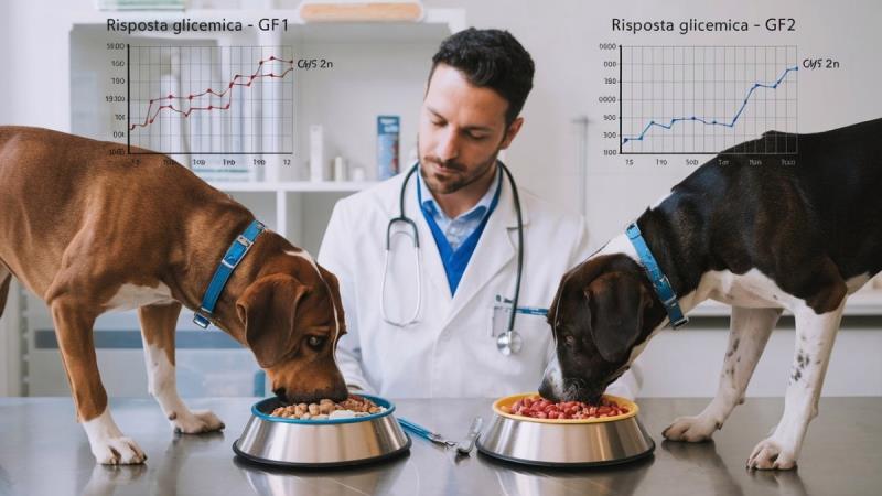 Risposta glicemica e insulina in cani sani a seconda della dieta