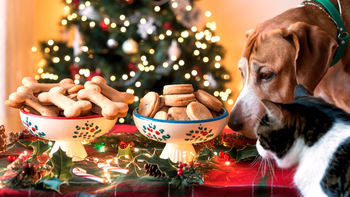 Galletas para Papá Noel aptas para perros y gatos